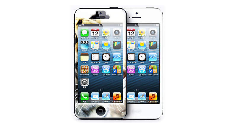 iPhone5用両面ドームシール（両面樹脂盛り・ポッティングシール）
